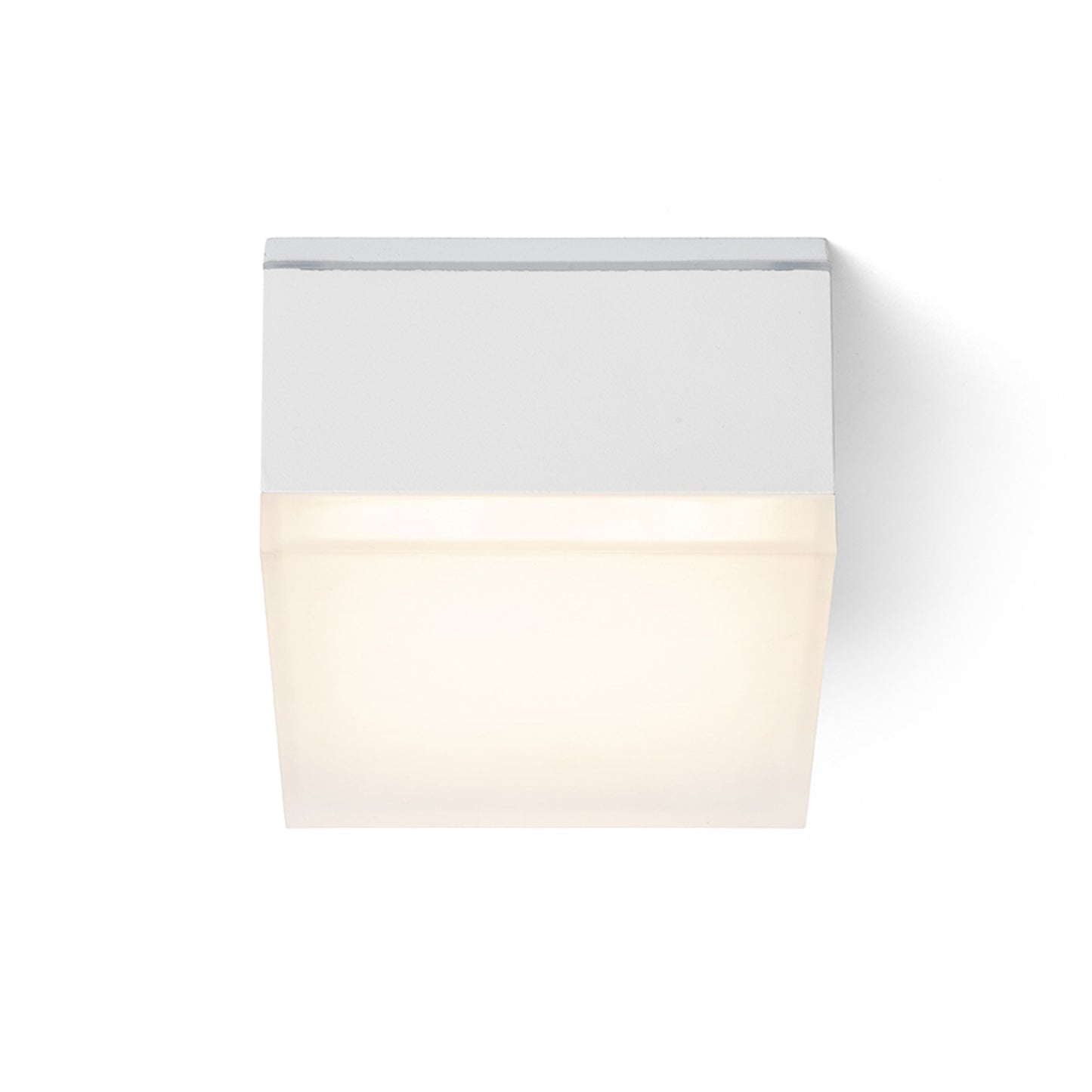 RENDL outdoor lamp ORIN SQ ceiling white satinated acrylic 230V LED 10W IP54 3000K R13628 4