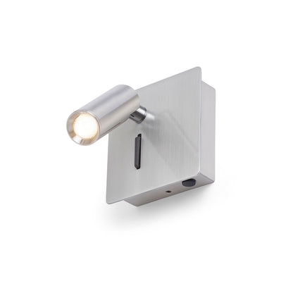 RENDL spotlight MIG wall matt nickel 230V LED 3W 30° 3000K R13646 5