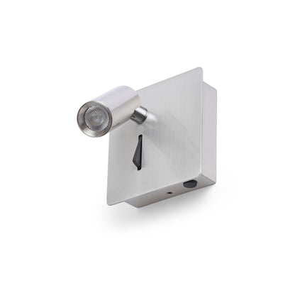 RENDL spotlight MIG wall matt nickel 230V LED 3W 30° 3000K R13646 7