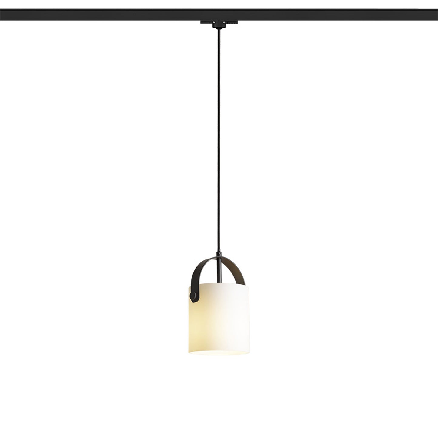 RENDL 3-circuit track system JULIETTA 16 for 3-circuit tracks  opal-colored glass/black 230V LED E27 15W R13855 3