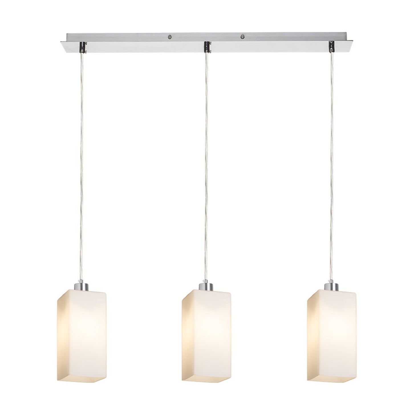 RENDL pendant lamp LIZ III 60 pendant  opal-colored glass/chrome 230V LED E27 3x15W R14024 2