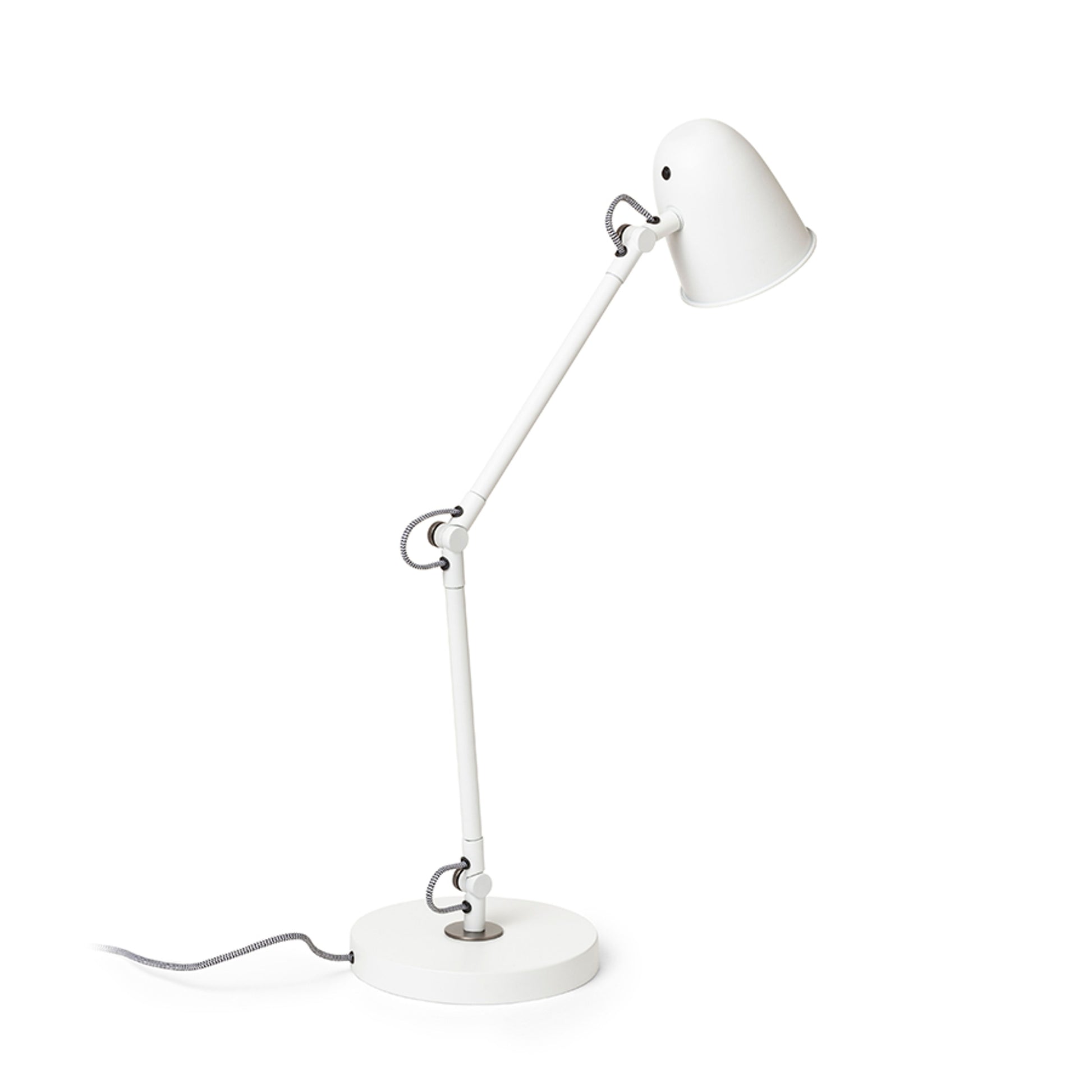 RENDL table lamp DANNY table white matt nickel 230V LED E14 5W R14187 4