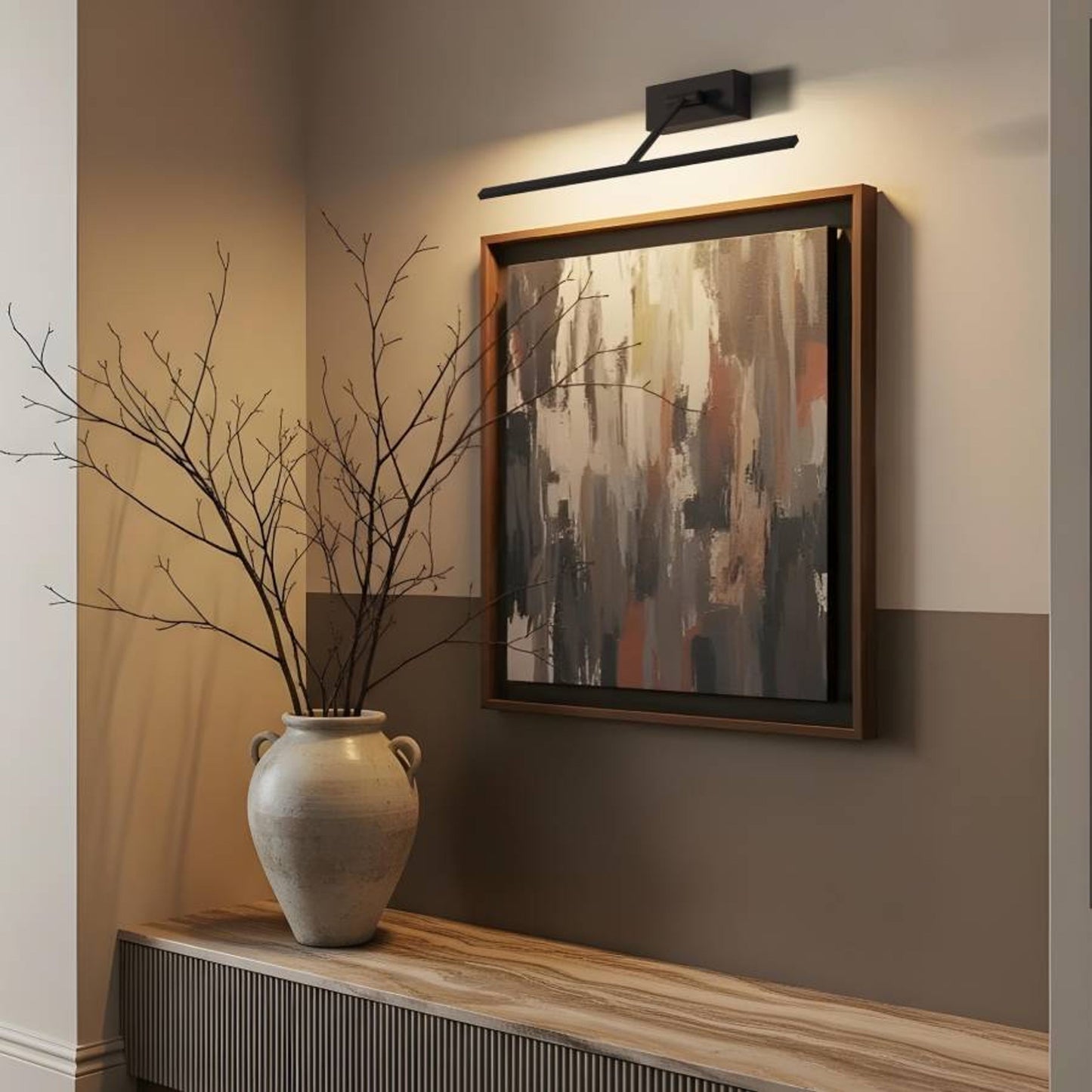 RENDL wall lamp FRESCO 45 wall black  230V LED 8W  3000K R14527 1